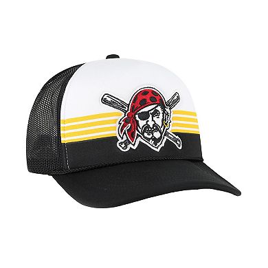 Men's '47 Black Pittsburgh Pirates Lift Off Foam Front Mesh Trucker Adjustable Hat