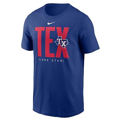 Men's Nike Royal Texas Rangers Scoreboard T-Shirt