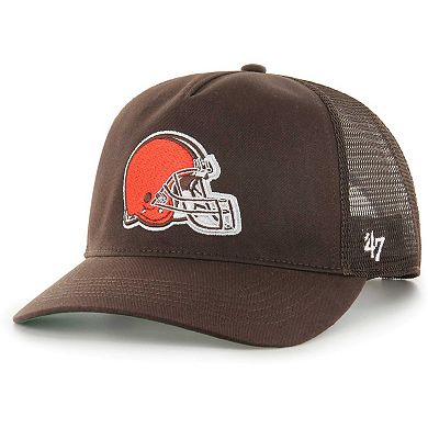Men's '47 Brown Cleveland Browns Mesh Hitch Trucker Adjustable Hat