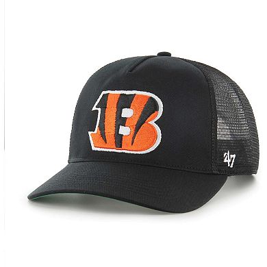 Men's '47 Black Cincinnati Bengals Mesh Hitch Trucker Adjustable Hat