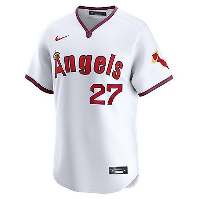 Men's Nike Mike Trout White Los Angeles Angels Alternate Limited Player Jersey