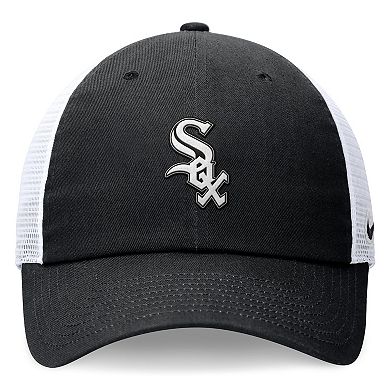 Men's Nike Black Chicago White Sox Evergreen Club Trucker Adjustable Hat