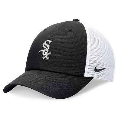 Men's Nike Black Chicago White Sox Evergreen Club Trucker Adjustable Hat
