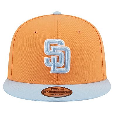 Men's New Era Orange San Diego Padres Spring Color Two-Tone 9FIFTY Snapback Hat