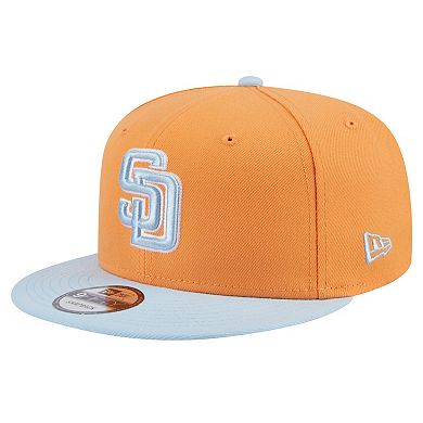 Men's New Era Orange San Diego Padres Spring Color Two-Tone 9FIFTY Snapback Hat