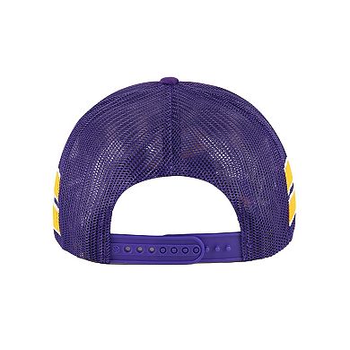 Men's '47 Purple LSU Tigers Sideband Trucker Adjustable Hat