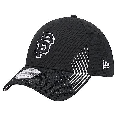 Men's New Era Black San Francisco Giants Active Dash Mark 39THIRTY Flex Hat