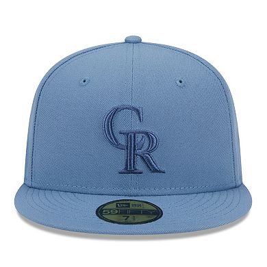 Men's New Era Blue Colorado Rockies Spring Color 59FIFTY Fitted Hat