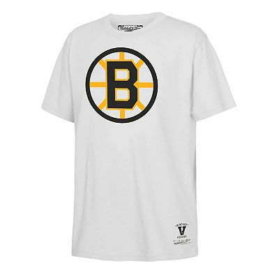Youth Mitchell & Ness Willie O'Ree White Boston Bruins Name & Number T-Shirt