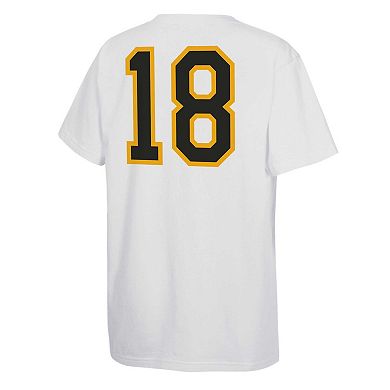 Youth Mitchell & Ness Willie O'Ree White Boston Bruins Name & Number T-Shirt