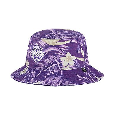 Men's '47 Purple LSU Tigers Tropicalia Bucket Hat
