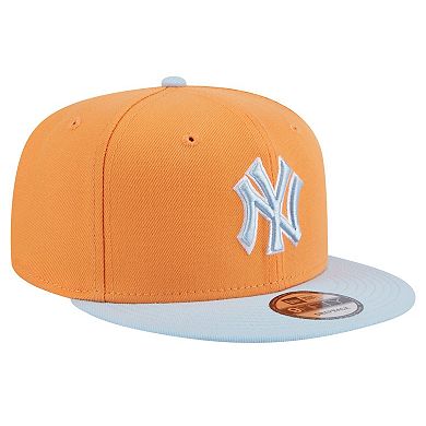 Men's New Era Orange New York Yankees Spring Color Two-Tone 9FIFTY Snapback Hat