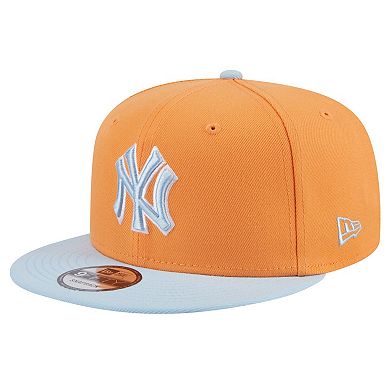 Men's New Era Orange New York Yankees Spring Color Two-Tone 9FIFTY Snapback Hat