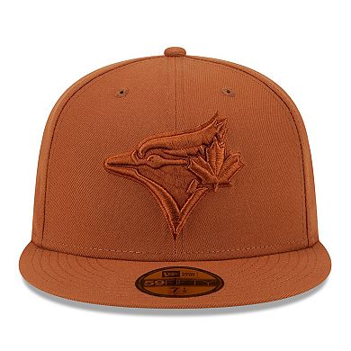 Men's New Era Brown Toronto Blue Jays Spring Color 59FIFTY Fitted Hat