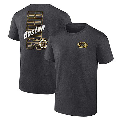 Men's Fanatics Branded Heather Charcoal Boston Bruins Backbone T-Shirt