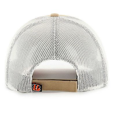 Men's '47 Tan/White Cincinnati Bengals Glory Daze Hitch Trucker Adjustable Hat