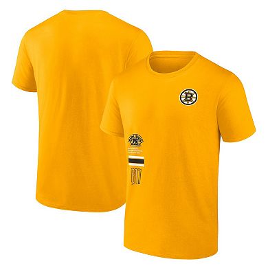 Men's Fanatics Branded Gold Boston Bruins Represent T-Shirt