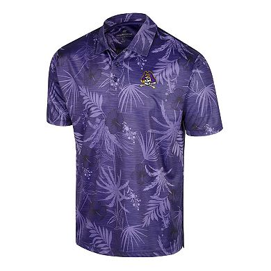 Men's Colosseum Purple ECU Pirates Palms Polo