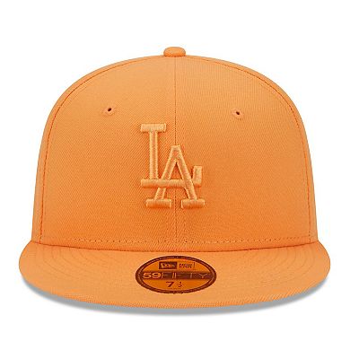 Men's New Era Orange Los Angeles Dodgers Spring Color 59FIFTY Fitted Hat