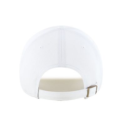 Men's '47 White Boston Red Sox 2024 Spring Training Vapor Wave Clean Up Adjustable Hat