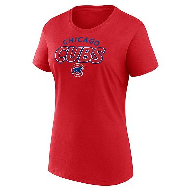 Women's Fanatics Branded Royal/Red Chicago Cubs Risk T-Shirt Combo Pack