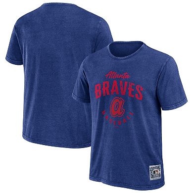 Men's Darius Rucker Collection by Fanatics Black Atlanta Braves Cooperstown Collection Washed T-Shirt