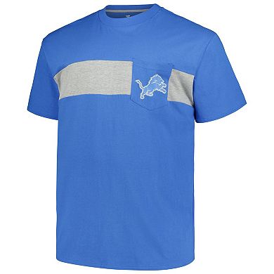 Men's Fanatics Branded Aidan Hutchinson Blue Detroit Lions Big & Tall T-Shirt