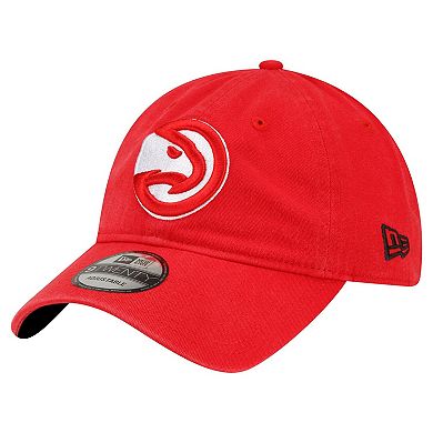 Men's New Era Red Atlanta Hawks Team 2.0 9TWENTY Adjustable Hat