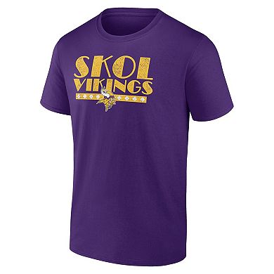 Men's Fanatics Branded Purple Minnesota Vikings Hometown Offensive Drive T-Shirt