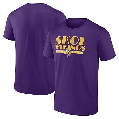 Men's Fanatics Branded Purple Minnesota Vikings Hometown Offensive Drive T-Shirt