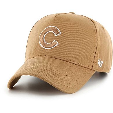 Men's '47 Khaki Chicago Cubs Ballpark MVP A-Frame Adjustable Hat