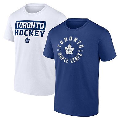 Men's Fanatics Branded Toronto Maple Leafs Serve T-Shirt Combo Pack