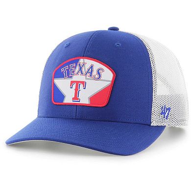 Men's '47 Royal Texas Rangers Retro Region Patch Trucker Adjustable Hat