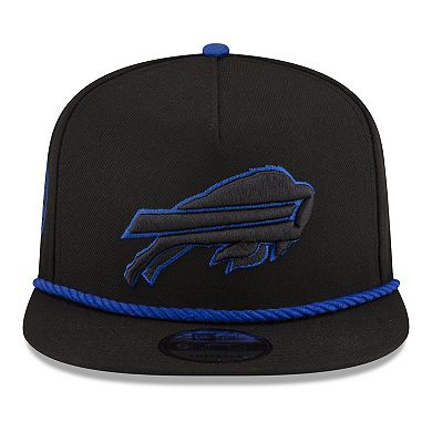 Men's New Era Black Buffalo Bills Captain Snapback Hat