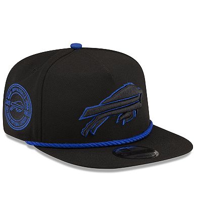 Men's New Era Black Buffalo Bills Captain Snapback Hat