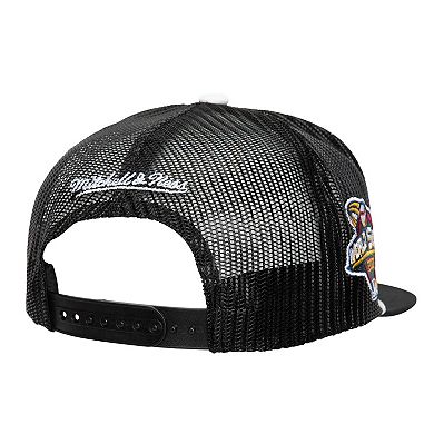 Men's Mitchell & Ness Black Arizona Diamondbacks Rope Trucker Snapback Hat