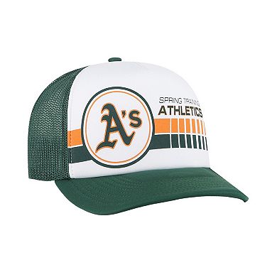 Men's '47  White/Green Oakland Athletics 2024 Spring Training Foam Trucker Adjustable Hat