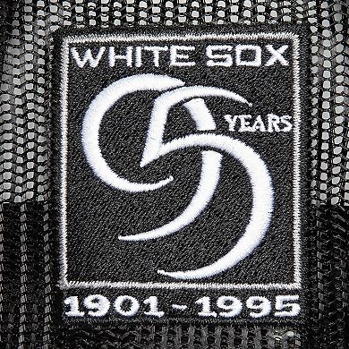 Men's Mitchell & Ness Black Chicago White Sox Rope Trucker Snapback Hat
