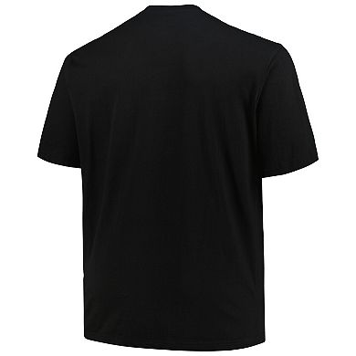 Men's Fanatics Branded Black Pittsburgh Penguins Big & Tall Wordmark T-Shirt