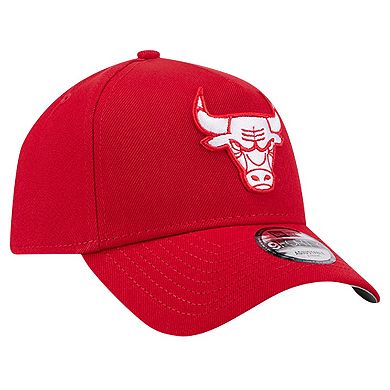 Men's New Era Red Chicago Bulls A-Frame 9FORTY Adjustable Hat