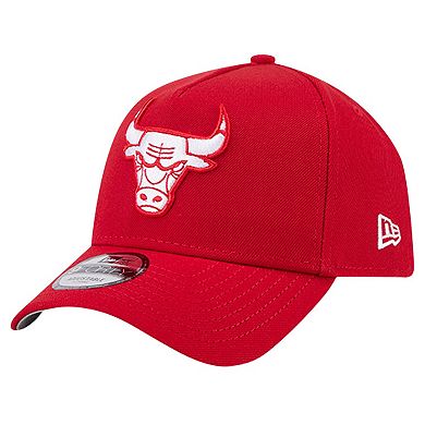 Men's New Era Red Chicago Bulls A-Frame 9FORTY Adjustable Hat