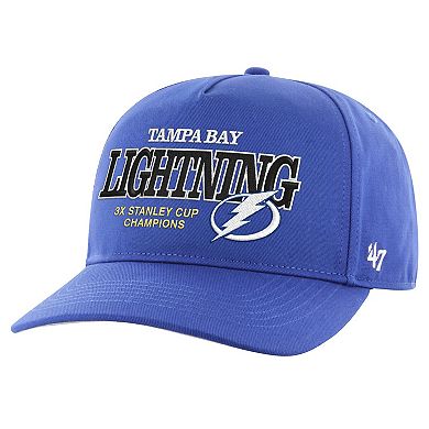 Men's '47 Blue Tampa Bay Lightning 3X Stanley Cup Champions Penalty Box Hitch Adjustable Hat