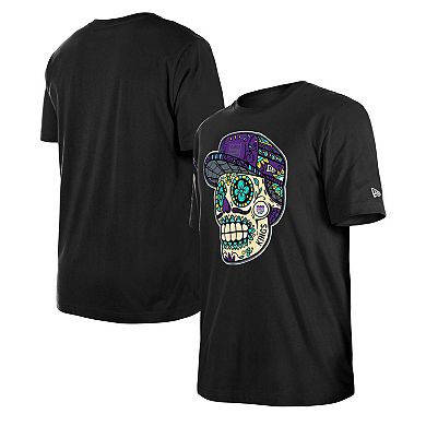 Unisex New Era Black Sacramento Kings Sugar Skull T-Shirt