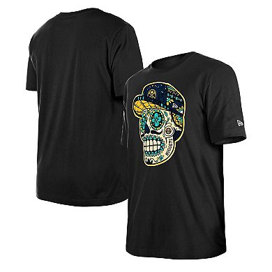 Unisex New Era Black Denver Nuggets Sugar Skull T-Shirt