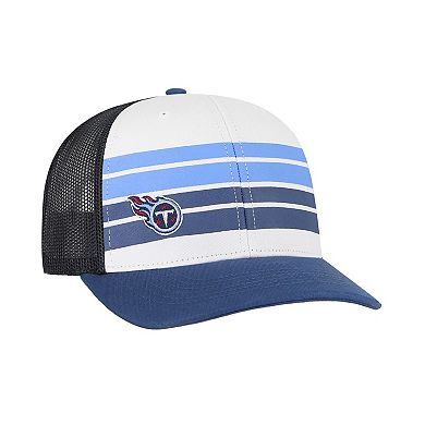 Youth '47 White/Blue Tennessee Titans Cove Trucker Adjustable Hat