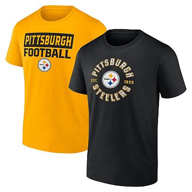 Men's Fanatics Branded Pittsburgh Steelers Serve T-Shirt Combo Pack