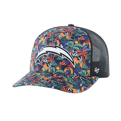 Youth '47 Navy Los Angeles Chargers Jungle Gym Trucker Adjustable Hat
