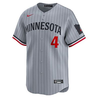 Men's Nike Carlos Correa Gray Minnesota Twins Road Limited Player Jersey