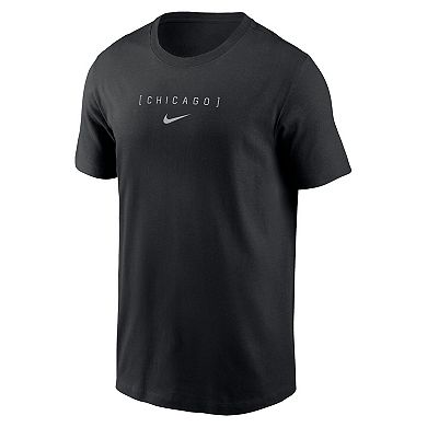 Men's Nike Black Chicago White Sox Large Logo Back Stack T-Shirt