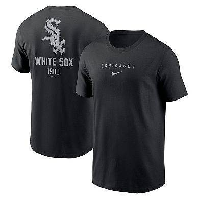 Men's Nike Black Chicago White Sox Large Logo Back Stack T-Shirt